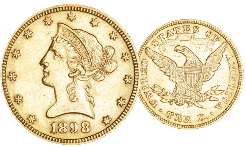 1898, 10 USD &quot;Liberty Head&quot;, Gold Au (0.900), 16.71 g schwer