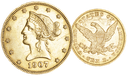 1907, 10 USD &quot;Liberty Head&quot;, Gold Au (0.900), 16.71 g schwer