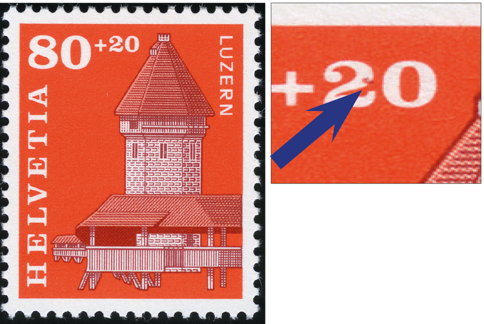 1993, Zugunsten der Kapellbrücke in Luzern, Fleck in der 2