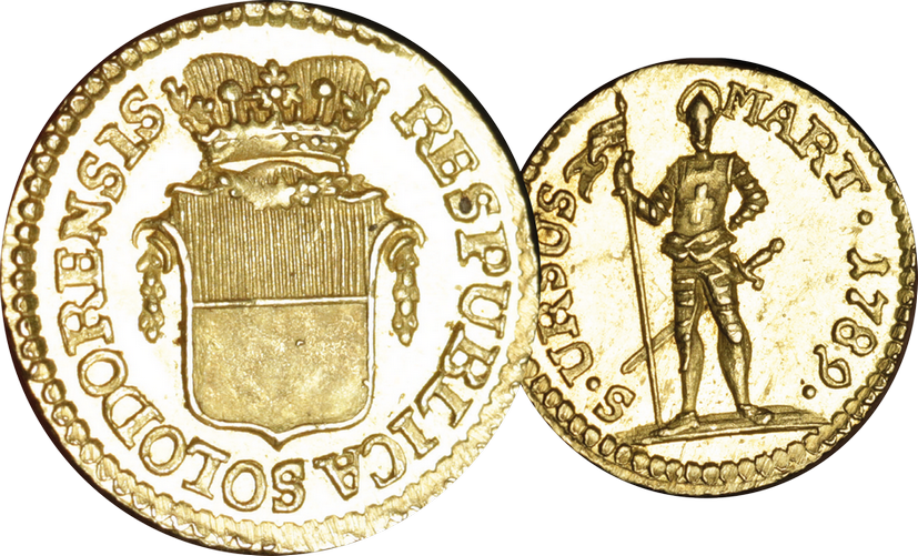 1789, Viertelduplone Solothurn