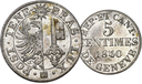 1840, 5 Centimes, Genf, 1.99g schwer