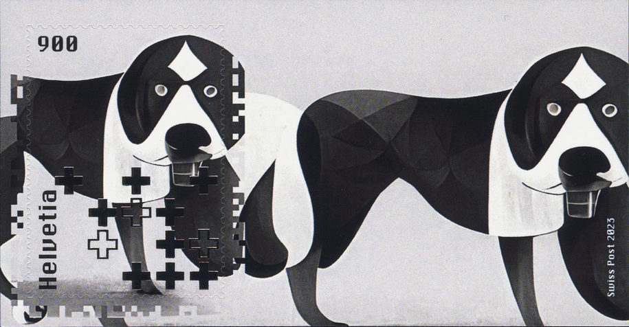 2023, Crypto Stamp "Walter", "grauweiss"