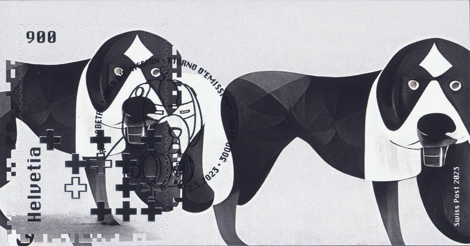 2023, Crypto Stamp "Walter", "grauweiss"