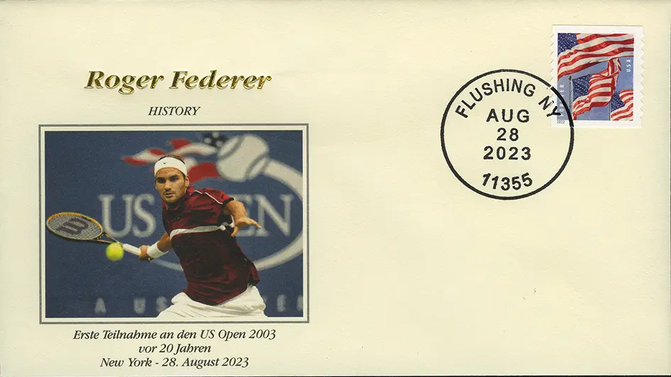 2023, Roger Federer - HISTORY - Erste Teilnahme am Grand-Slam-Turnier - US OPEN