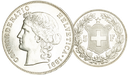 1891, 5 Fr. Helvetia-Kopf