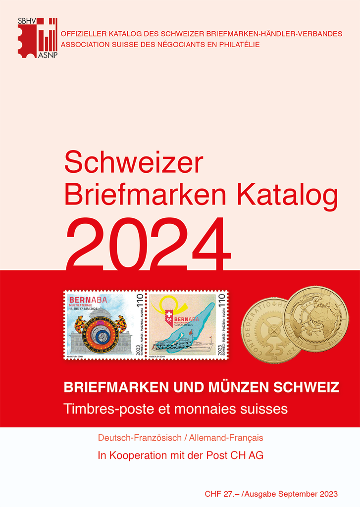 2024, Schweizer Briefmarken-Katalog