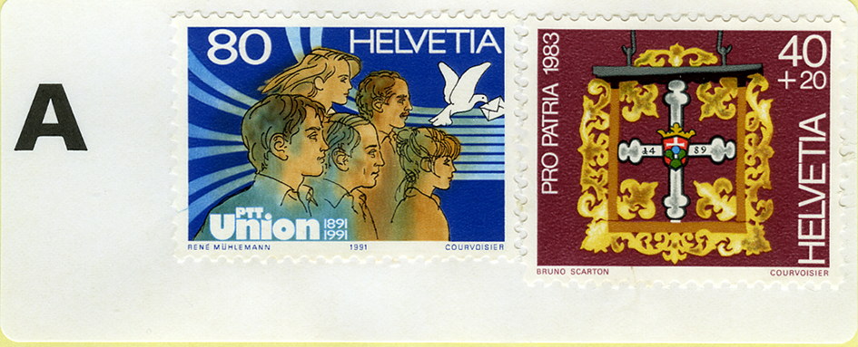 Frankatur à Fr. 1.20 (auf Etiketten)