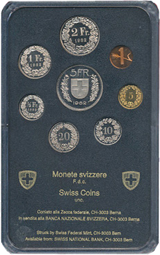 1982, Offizieller Münzsatz