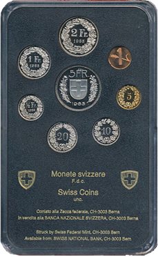 1985, Offizieller Münzsatz