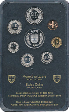 1992, Offizieller Münzsatz