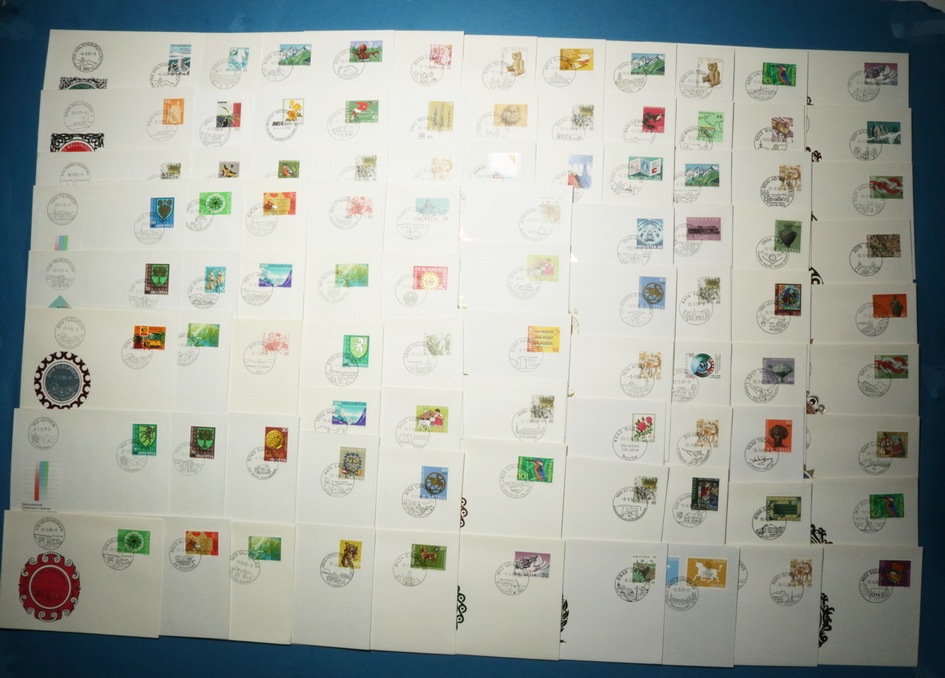 Werbedatumstempel -Kollektion mit über 115 Belegen