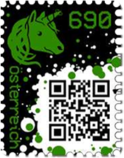 Crypto-Stamp "Einhorn grün"