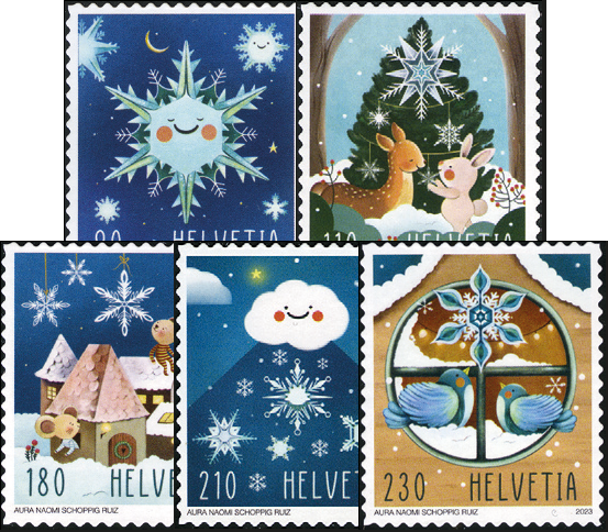 2023, Weihnachten - Schneekristalle