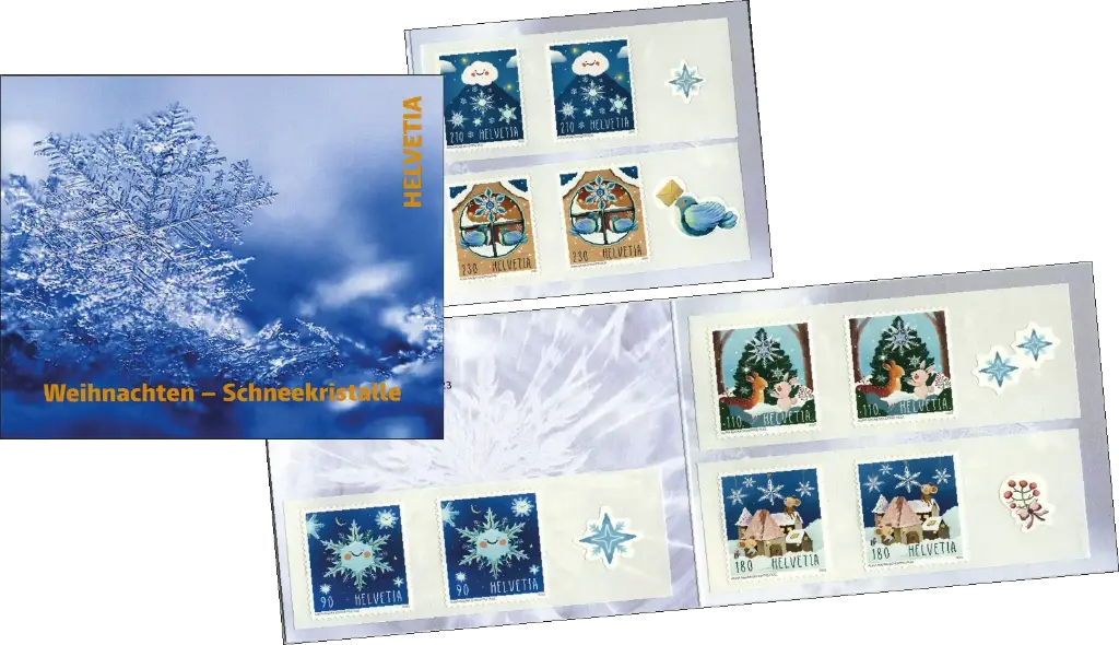 2023, Weihnachten - Schneekristalle