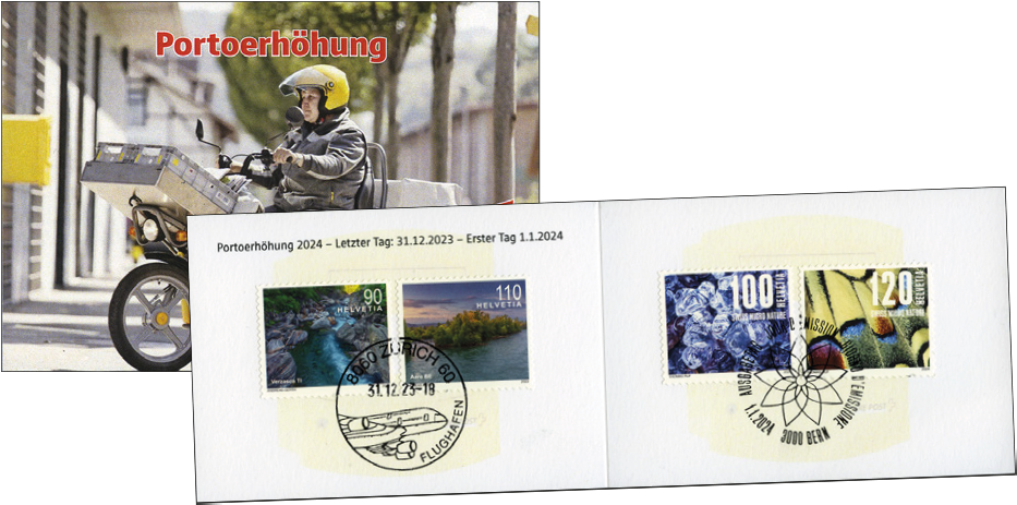 2023, Portoerhöhung &quot;Letzttag / Ersttag&quot;