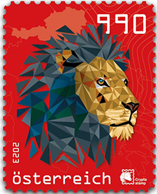 2023, Crypto Stamp "Löwe rot", Österreich