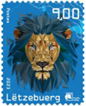 2023, Crypto Stamp "Löwe blau", Luxemburg