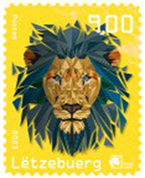 2023, Crypto Stamp "Löwe gelb", Luxemburg
