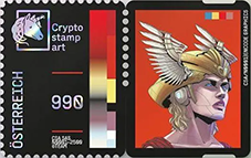 2022, Crypto-Stamp Art "Mercury 1851"