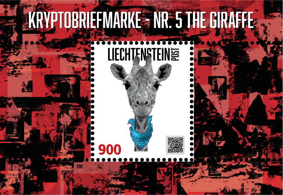 2023, "The Giraffe" Halstuch blau