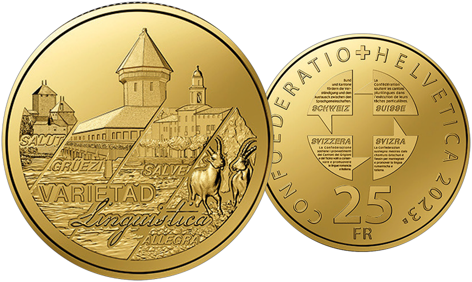 25 Franken Gedenkmünze, "Schweizer Sprachenvielfalt"