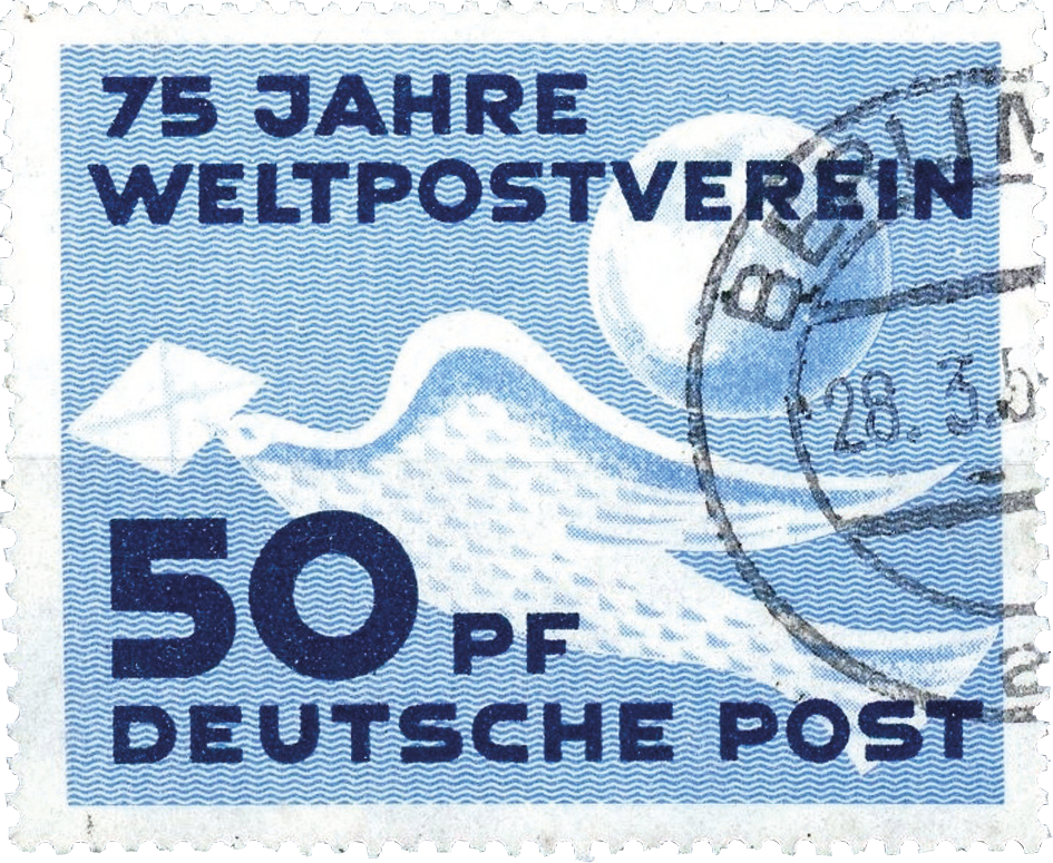 1949, Die erste Briefmarke der DDR