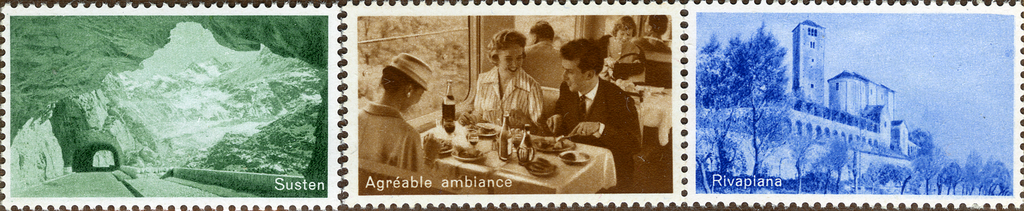 1953, Versuchsdrucke der Post "Alpenpost"