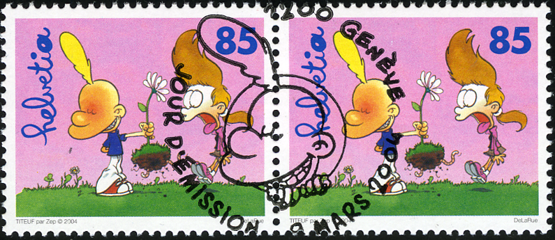 85 Rp. Frühling, "Bienchen über Blümchen"