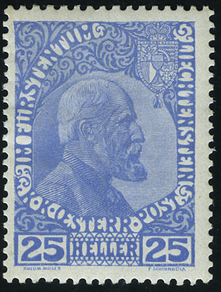 25 Rp. ultramarin