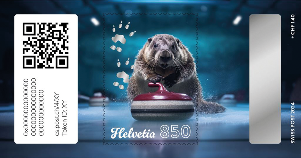 2024, Crypto Stamp "Curling"