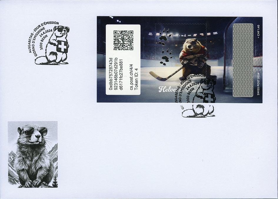 2024, Crypto Stamp &quot;Eishockey&quot;