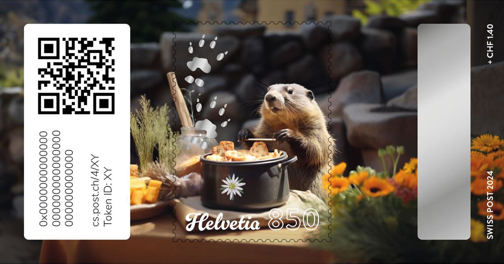 2024, Crypto Stamp &quot;Fondue&quot;