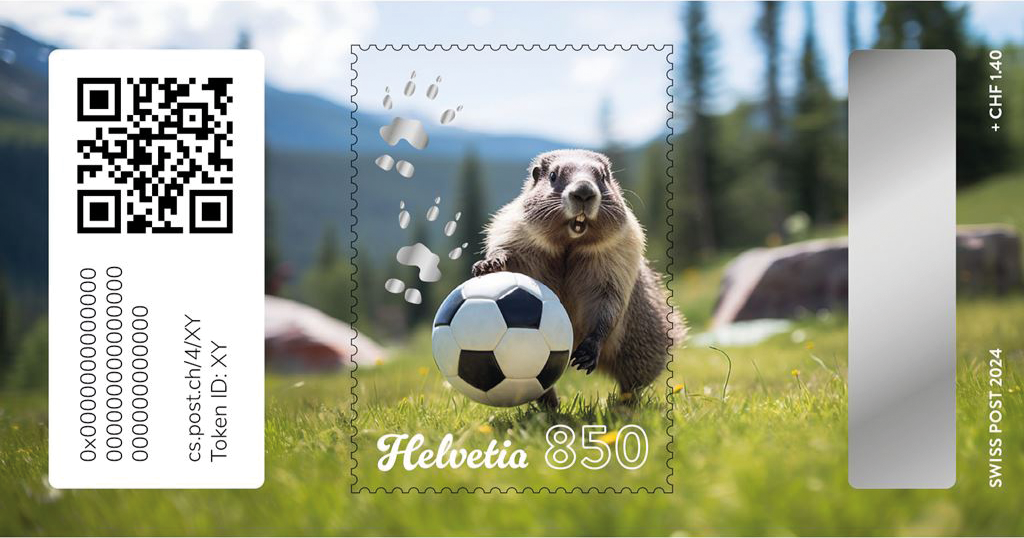 2024, Crypto Stamp &quot;Fussball&quot;