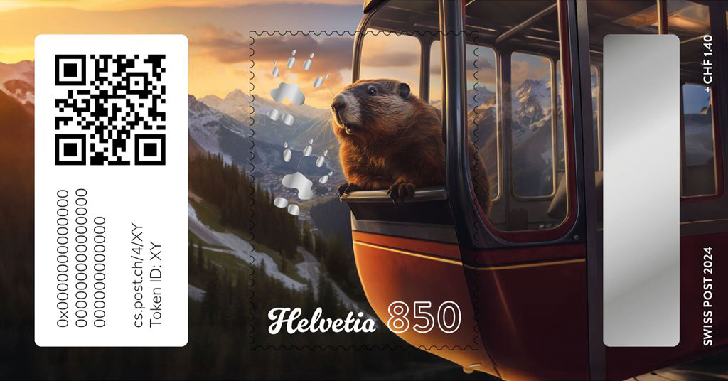 2024, Crypto Stamp &quot;Gondel&quot;