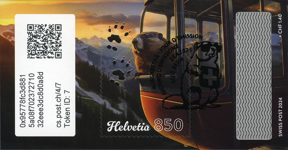 2024, Crypto Stamp &quot;Gondel&quot;