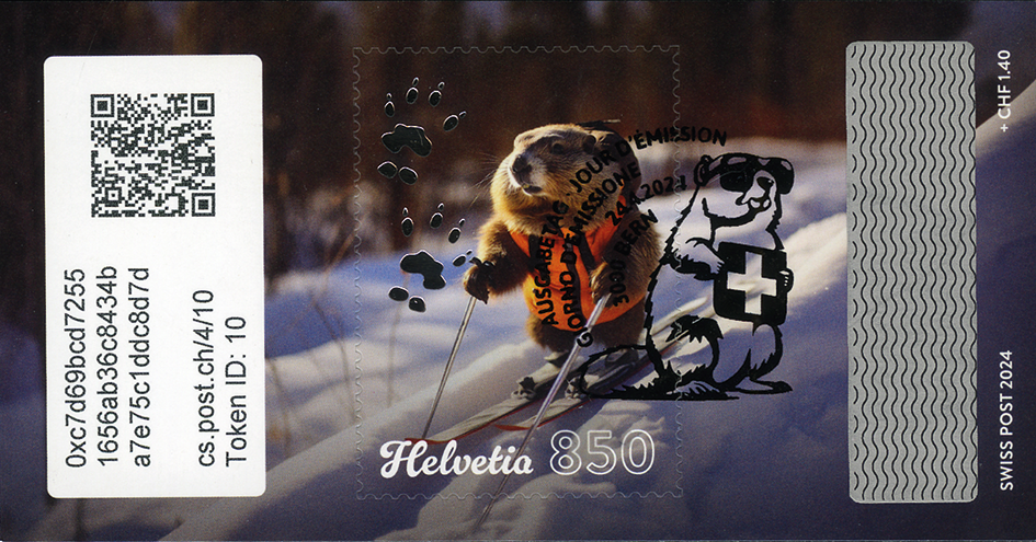 2024, Crypto Stamp &quot;Langlauf&quot;