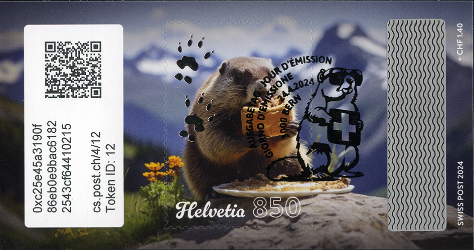 2024, Crypto Stamp &quot;Nusstorte&quot;