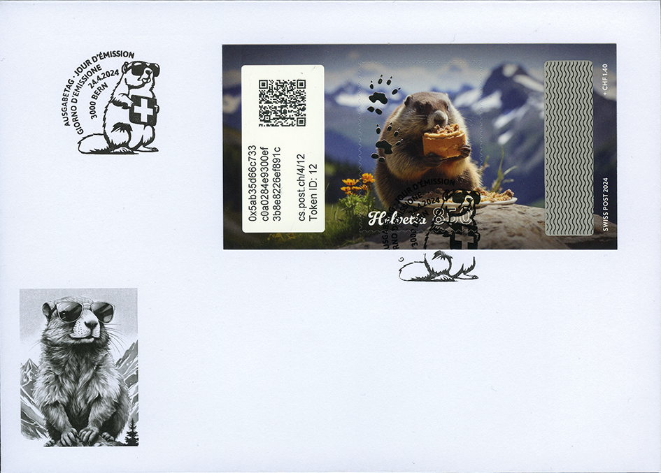 2024, Crypto Stamp "Nusstorte"