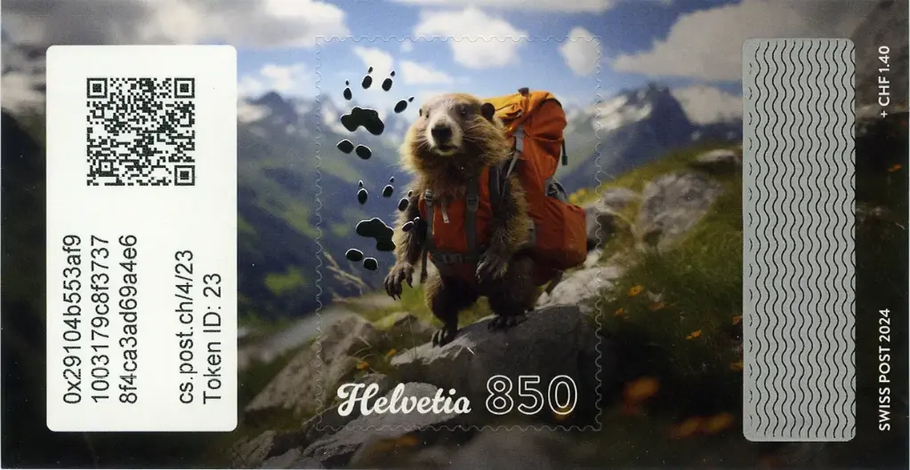 2024, Crypto Stamp "Wandern"