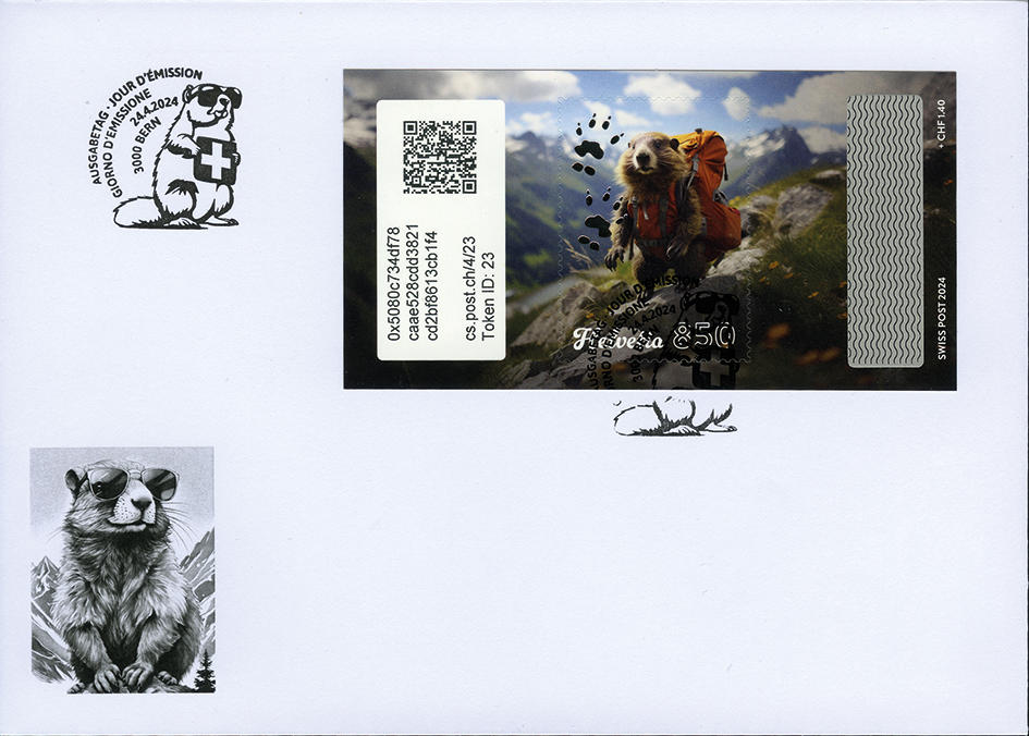 2024, Crypto Stamp "Wandern"