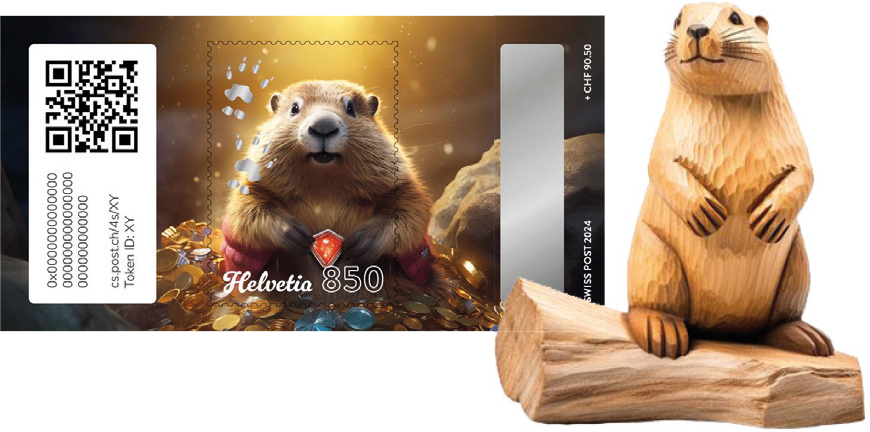 2024, Crypto Stamp &quot;Holz&quot;