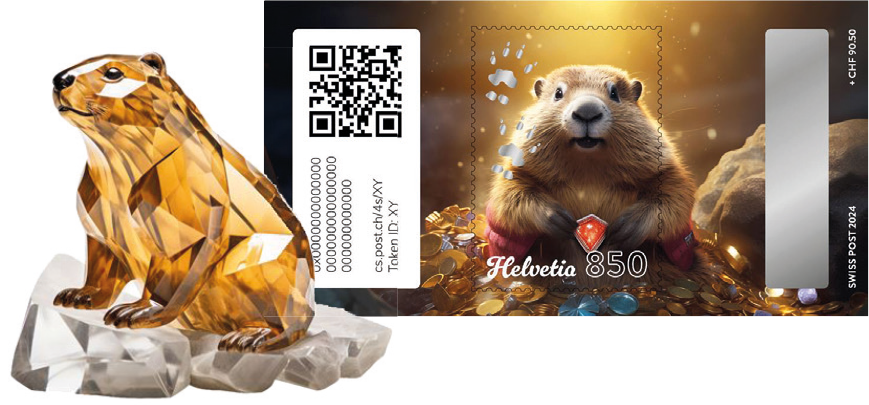 2024, Crypto Stamp &quot;Kristall&quot;