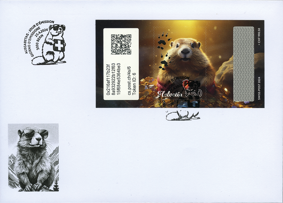 2024, Crypto Stamp &quot;Gold&quot;