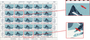 10. Rp. Finsteraahorn, &quot;Retouche im bläulichgrün rechts vom Bergspitze&quot; (Bg.A111, 7.M) und &quot;Punktgrosse Retouche am Fuss des kleinen Berges links&quot; (Bg.A111, 23.M)