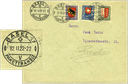 1922, Schnapszahlbeleg- Buntfrankatur