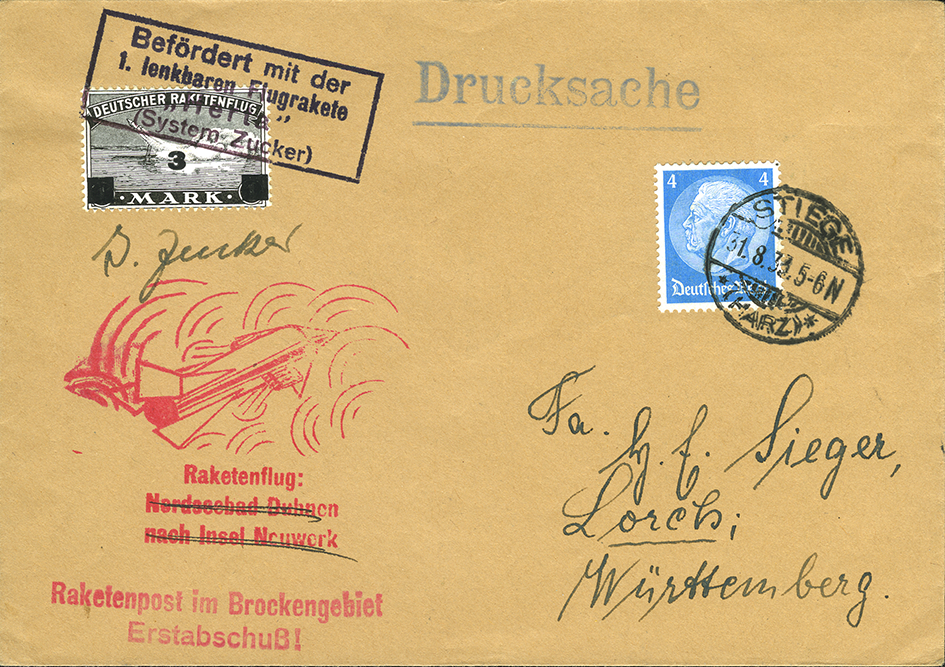 1933, 1. Raketenpost &quot;Herta&quot;