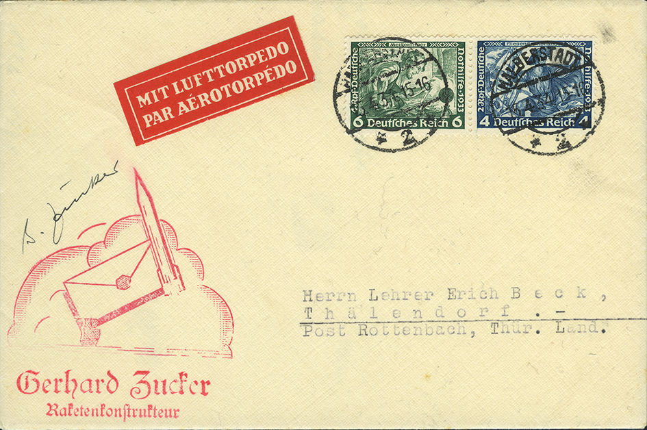 1934, 2. Raketen-Katapult-Flug