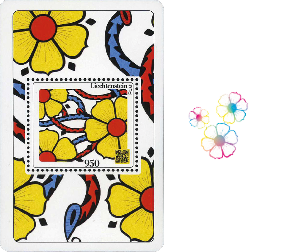 2024, NFT-Jasskarten "Die dreifache Rose"