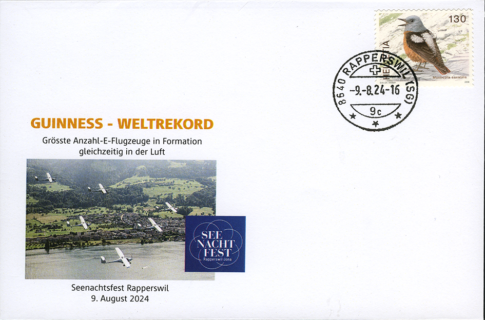 2024, GUINNESS-WELTREKORD: Grösste Anzahl-E-Flugzeuge in Formation gleichzeitig in der Luft