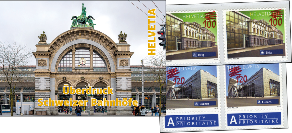 2024, Überdruck Schweizer Bahnhöfe